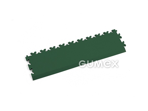 Anlaufskante FORTELOCK 2025, 7mm, 510x140mm, 92°ShA, Dessin Leder, PVC, grün, 